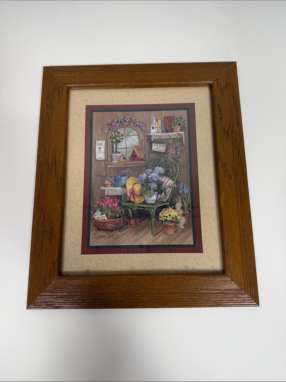 Vintage Home Interiors Garden Print Wall Art Framed Cottagecore Floral Decor USA - Picture 8 of 12